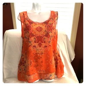 Beautiful CAbi Summer Tank Orange